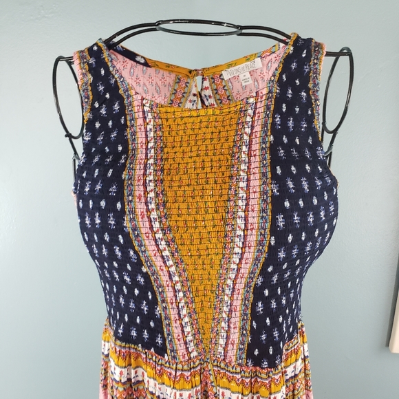 BOHO Patrons of Piece patch work rayon dress sz M - Picture 4 of 15